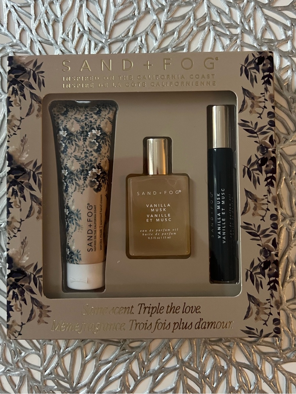 Sand + Fog Vanilla Musk set